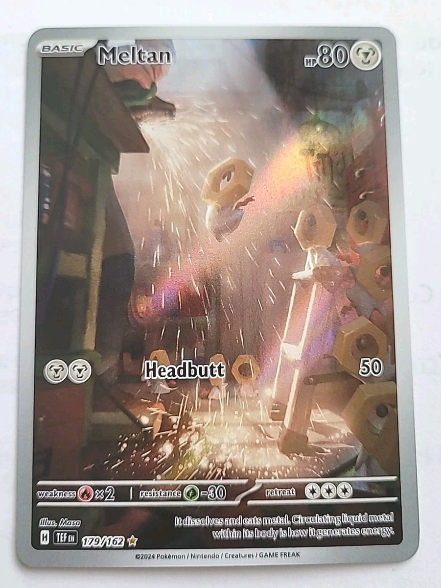 Meltan HP80 2024 Illustration Rare Collectible Pokemon Card No. 179/162 | eBay Meltan HP80 2024 Illustration Rare Collectible Pokemon Card No. 179/162 | eBay