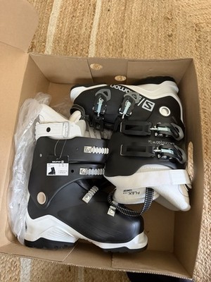 Salomon X Access 60W Women s Alpine Ski Boots Black/White MP 24/24.5 104mm