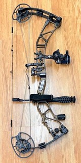 2024 Elite Allure Sienna Brown RH Compound Bow B3 Exact Rize 1 Pin Sight