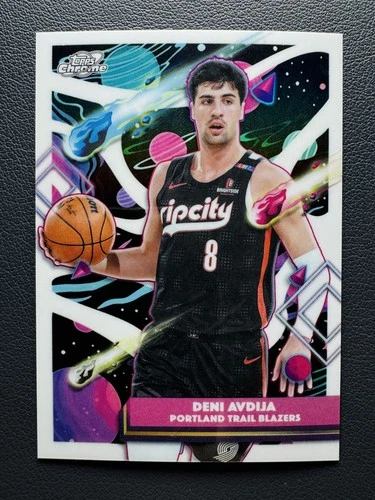 2025-26 Topps Chrome Cosmic Deni Avdija #71 White Hole Refractor SSP