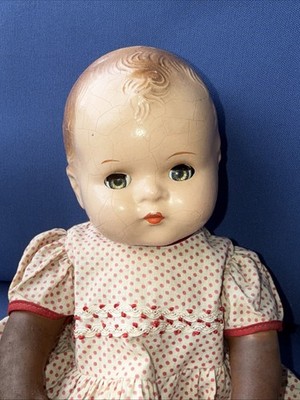 Vtg 13  Baby Doll Vintage 1950's Magic Skin