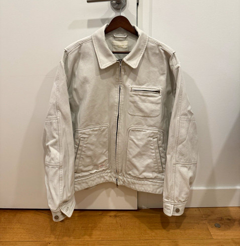 Aimé Leon Dore Men's Trapunto Workwear Zip Collared Jacket Size L