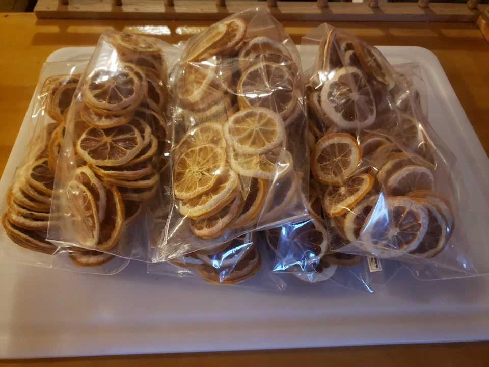 280 rodajas de limón seco 100% natural sin azúcar añadido. Velas de popurrí decoración del hogar Foto 2 de 4