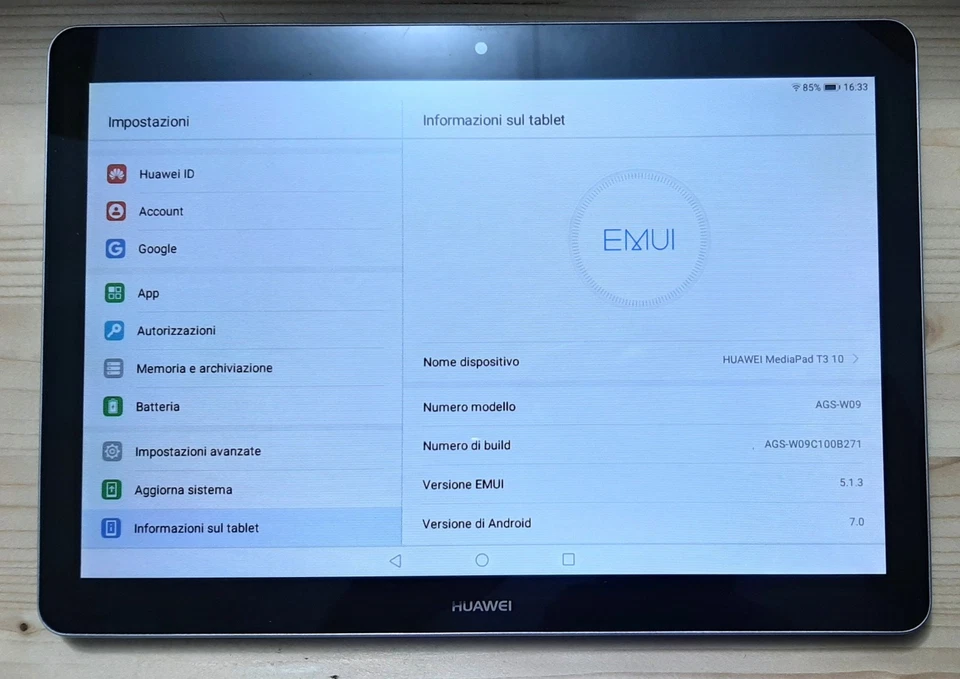Tablet HUAWEI MediaPad T3 10, Grigio, 16GB, 2GB RAM, Wi-Fi + Cavo Micro-USB - Immagine 2 di 4