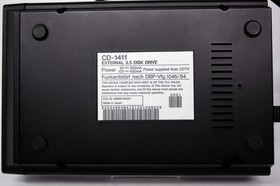 CCOMMODORE AMIGA CDTV CD-1411 FLOPPY DISK DRIVE ORIGINAL BLACK W/o BOX LV4 91221