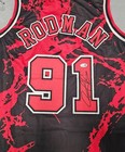 Dennis Rodman Custom Signed Jersey #91 NBA Basketball Chicago Bulls JSA COA 🏀 — photo 2