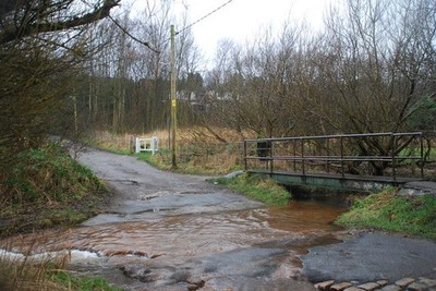 Photo A2 Ford on Holts Lane, Holts Oldham This ford on the River Medlock c2014