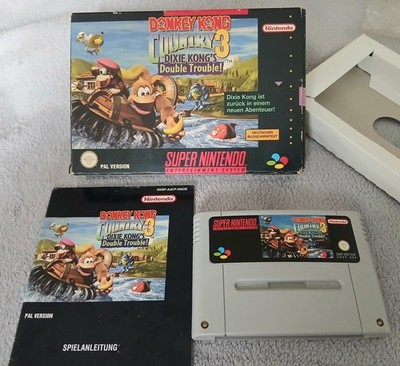 SNES * DONKEY KONG COUNTRY 3 * DIXIE KONG'S DOUBLE TROUBLE * mit OVP + Anleitung