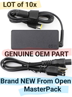 LOT OF 10 X NEW OEM LENOVO ThinkPad ThinkCentre 65W 20V 3.25A  ADAPTERS CHARGERS