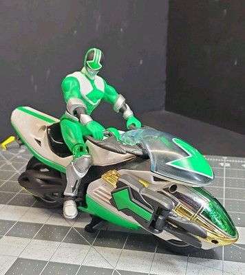 Power Rangers Time Force Green Vector Cycle Bandi Compete Vintage Y2K As Shown