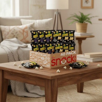 Healthy Whole Grain Popcorn Variety Pack   40 Individual Bags for Every Occasion