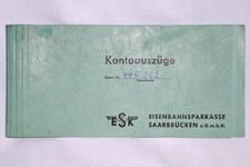 (p5004) ESK Eisenbahnsparkasse Saarbr&uuml;cken: Mappe f&uuml;r Kontoausz&uuml;ge