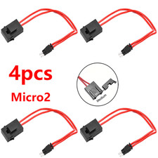 4pcs Car Modification ACC Fuse Box Micro2 Fuse Tap Power Socket Holder 16AWG New
