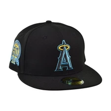 New Era Los Angeles Angels 59Fifty Men's Fitted Hat Black/Gamma Blue
