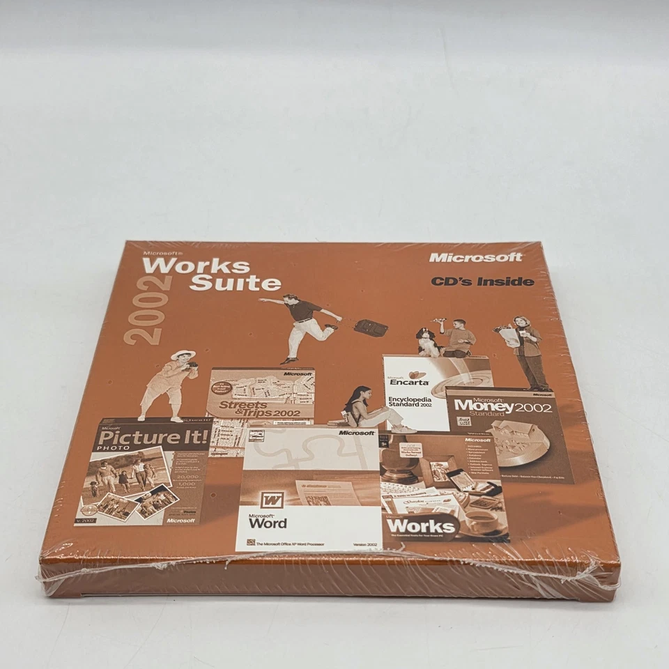 Microsoft Works Suite 2002 Set of 5 CDs with Product Key Dell Sealed - Image 4 of 4