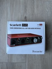 Focusrite Scarlett 8i6 3rd Gen 8-IN 6-out USB Audio Interface cm 25 MKIII Mic