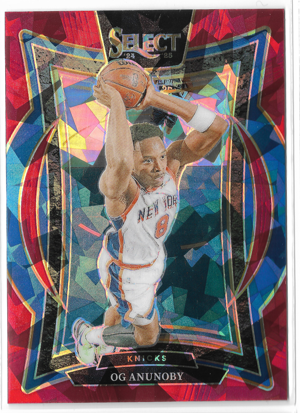 2024-25 Select Concurse Red Cracked Ice #11 OG Anunoby Toronto Raptors Indiana