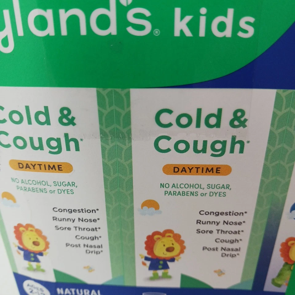 Paquete de 3 uvas Hyland's Naturals niños resfriado y tos día y noche 4 oz caducidad 5/2026 Foto 3 de 4