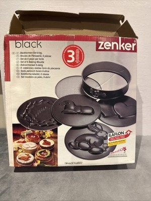 Vintage Zenker 5-teiliges Backformen-Set ~ Osterform Formen ~ Backform