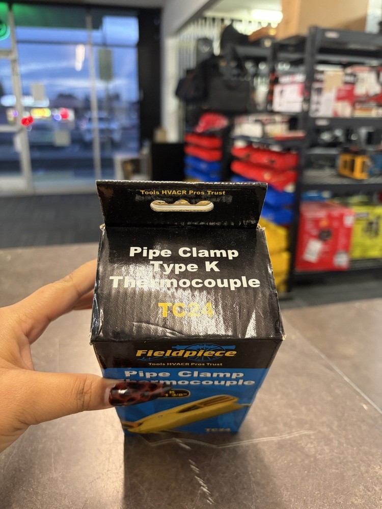 FIELDPIECE TOOLS HVACR PRO TRUST PIPE CLAMP THERMOCOUPLE TYPE K TC24 (NEW) 