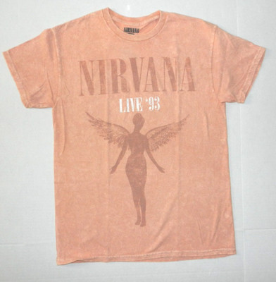Nirvana In Utero LIVE 93' Pink Tee Shirt New | eBay