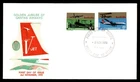 Mayfairstamps Australia FDC 1970 dual golden jubilee of Qantas airways First Day