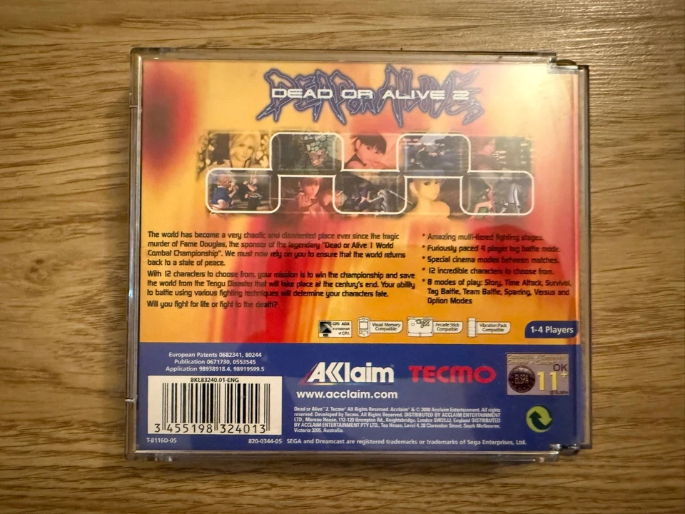 Dead or Alive 2 Sega Dreamcast PAL UK Complete With Manual Tested - Image 2 of 4