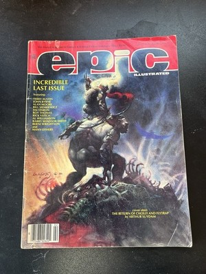 Marvel Magazine Epic Illustrated Feb 1986 Incredible Last Issue