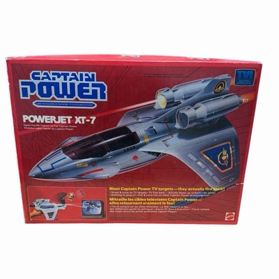 Vintage 1987 Captain Power PowerJet XT-7 In Box Bandai Mattel NEW