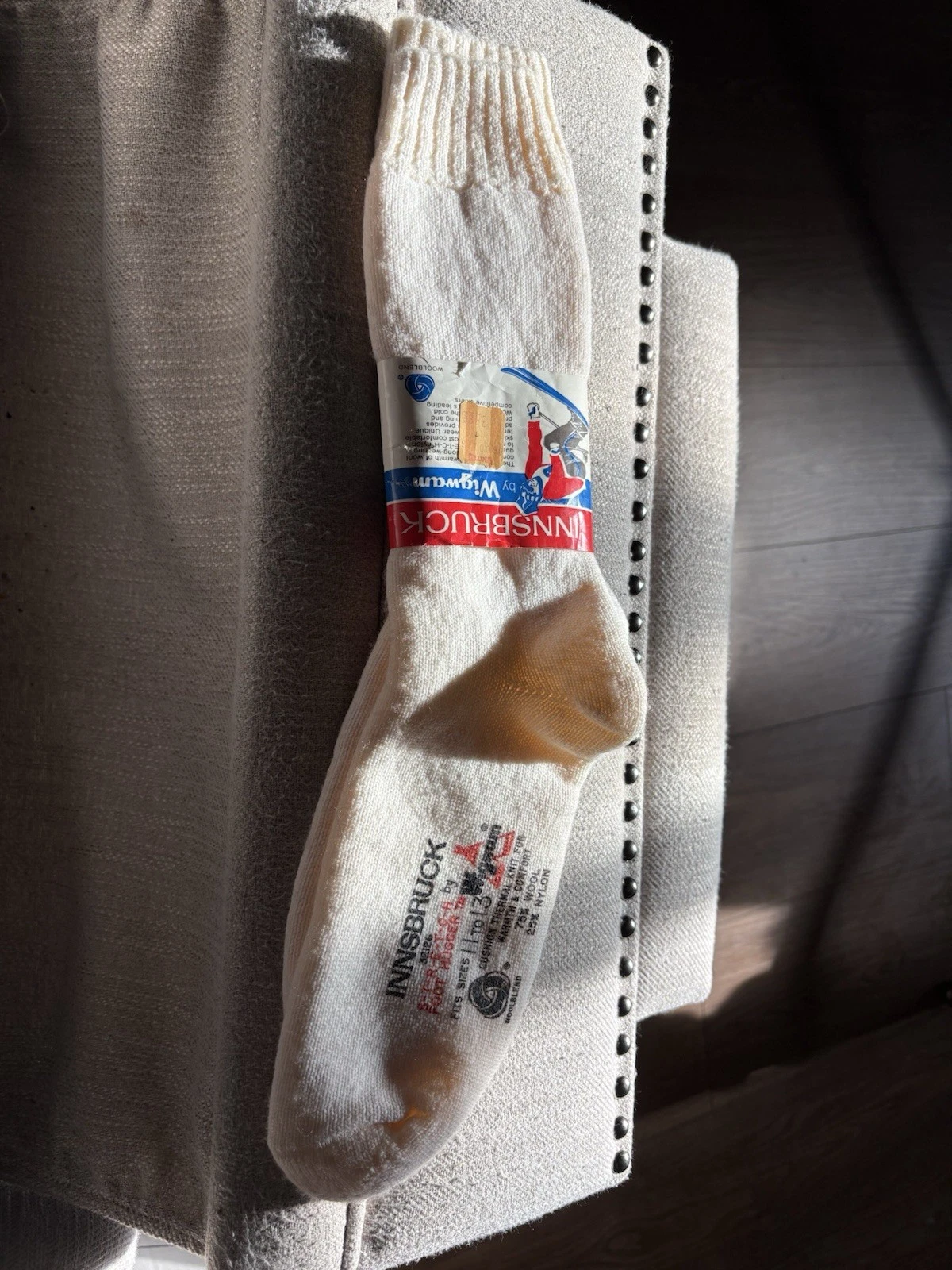 Vintage WIGWAM Wool Blend Socks Innsbruck Warm Winter Socks Foot Higher 11 To 13