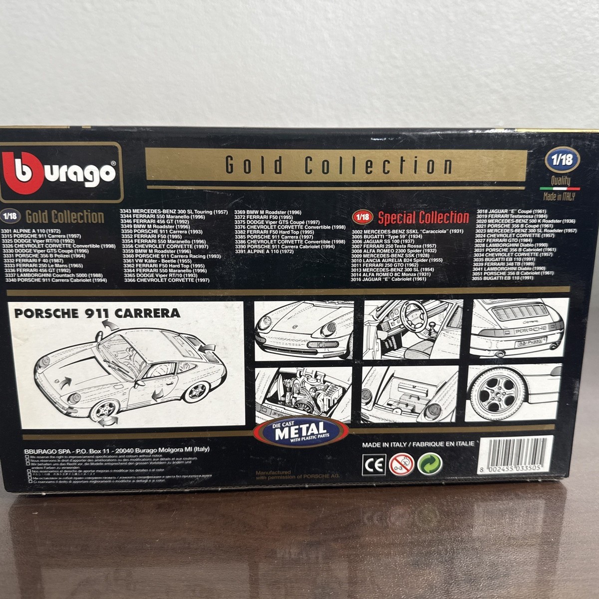 Bburago 1:43 Porsche 911 (991 II) GT2 RS Street Fire argent 18-30388 modèle voiture 18-30388 4893993300006 8719247467652