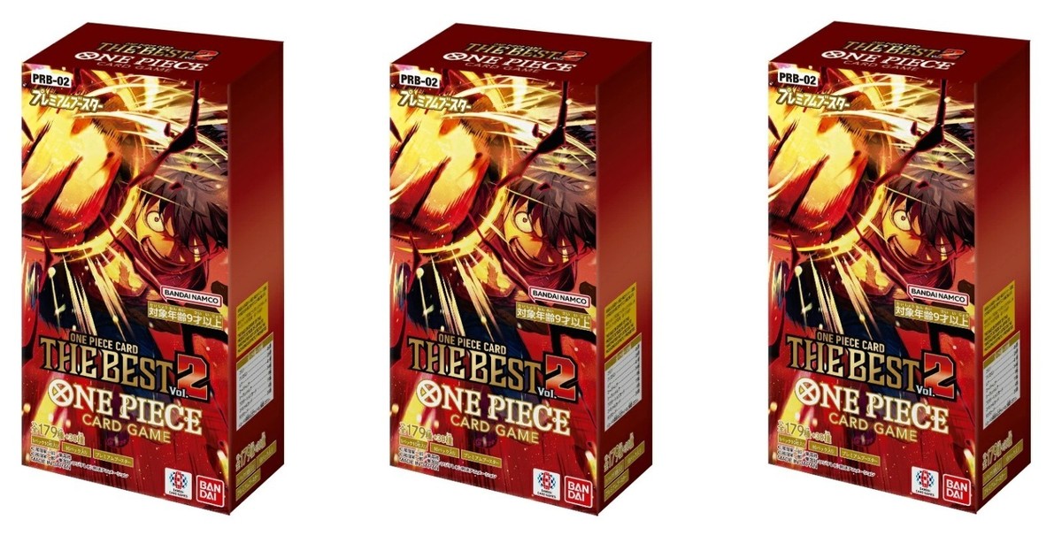 ONE PIECE CARD THE BEST vol.2　3BOX ONE PIECE Card Game Premium The Best vol.2 PRB02 3 Box Japan