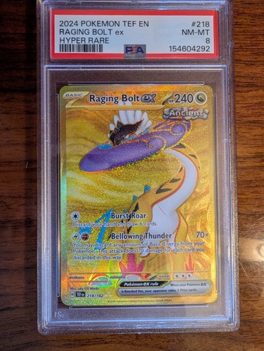 Raging Bolt ex graded PSA 8 for sale on eBay