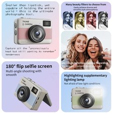 Mini Keychain Digital Camera 6800W 1080P Video Travel Keychain Camera 1.47In LCD