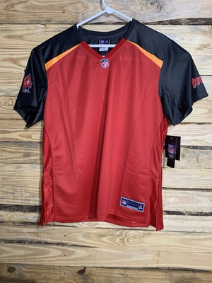 #ad #ad NFL Pro Line Tampa Bay Buccaneers Jersey 2XL Woman Red Black NWT $17.99