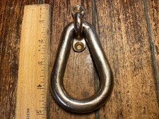 VINTAGE BRONZE/BRASS? HATCH/DOOR/GATE/CABINET HANDLE, PULL