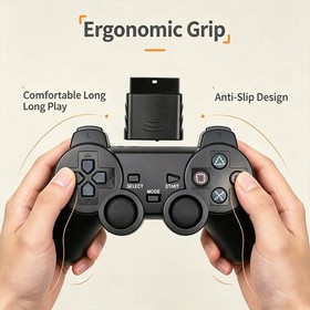 Wireless Controller For Sony PlayStation PS2 2.4GHz Dual Vibration Twin Shock