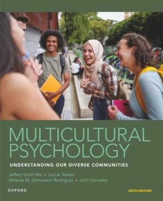 Multicultural Psychology - Paperback, by Mio; Barker; Rodríguez; - Acceptable