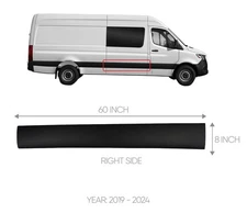 FOR MERCEDES SPRINTER W907 RIGHT SLIDING DOOR TRIM MOLDING COVER 2019 2014