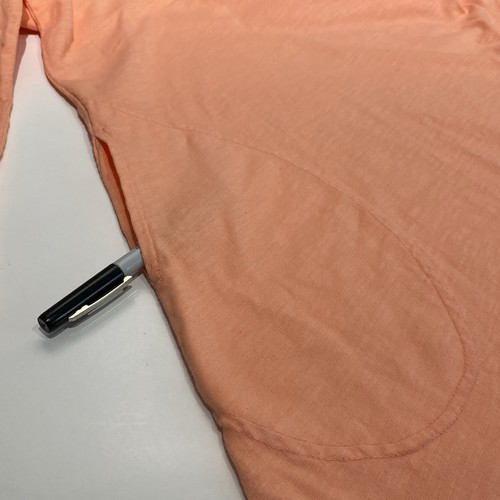 Fresh Produce Knee Length T-Shirt Dress 3/4 Sleeve Pockets Peach Size 1X Cotton - Picture 3 of 6