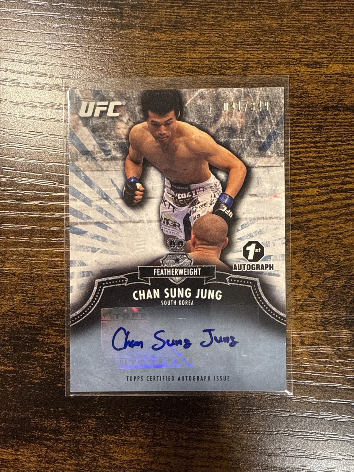 2012 Topps UFC Bloodlines Chan Sung Jung “Korean Zombie” 1st Autograph #/349