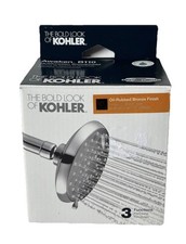 The Bold Look Of Kohler Showerhead Awaken B110 3-Functions Vibrant Bronze Finish