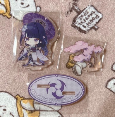 Genshin Impact Raiden Shogun Chibi Acrylic Stand  Sweets Paradise Collab,