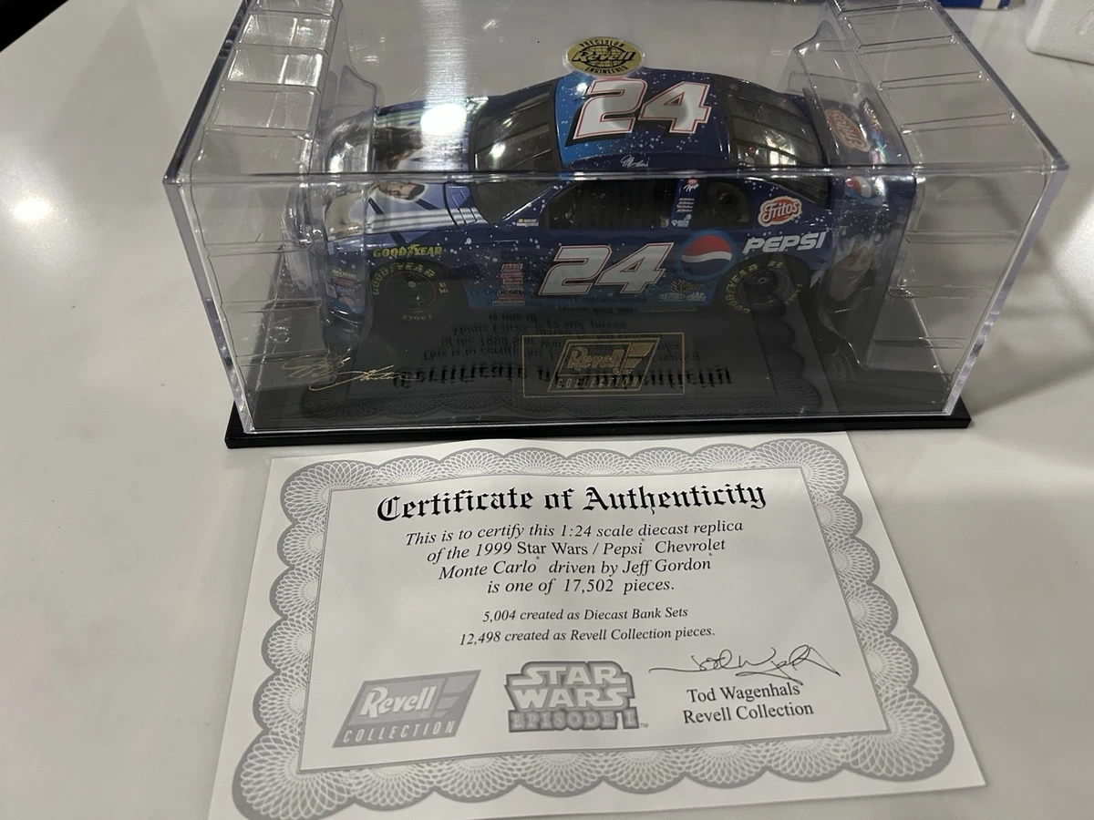 Jeff Gordon Action Racing 1:24 Pepsi Star Wars Episodio I - NASCAR Monte Carlo 1999 Pressofuso