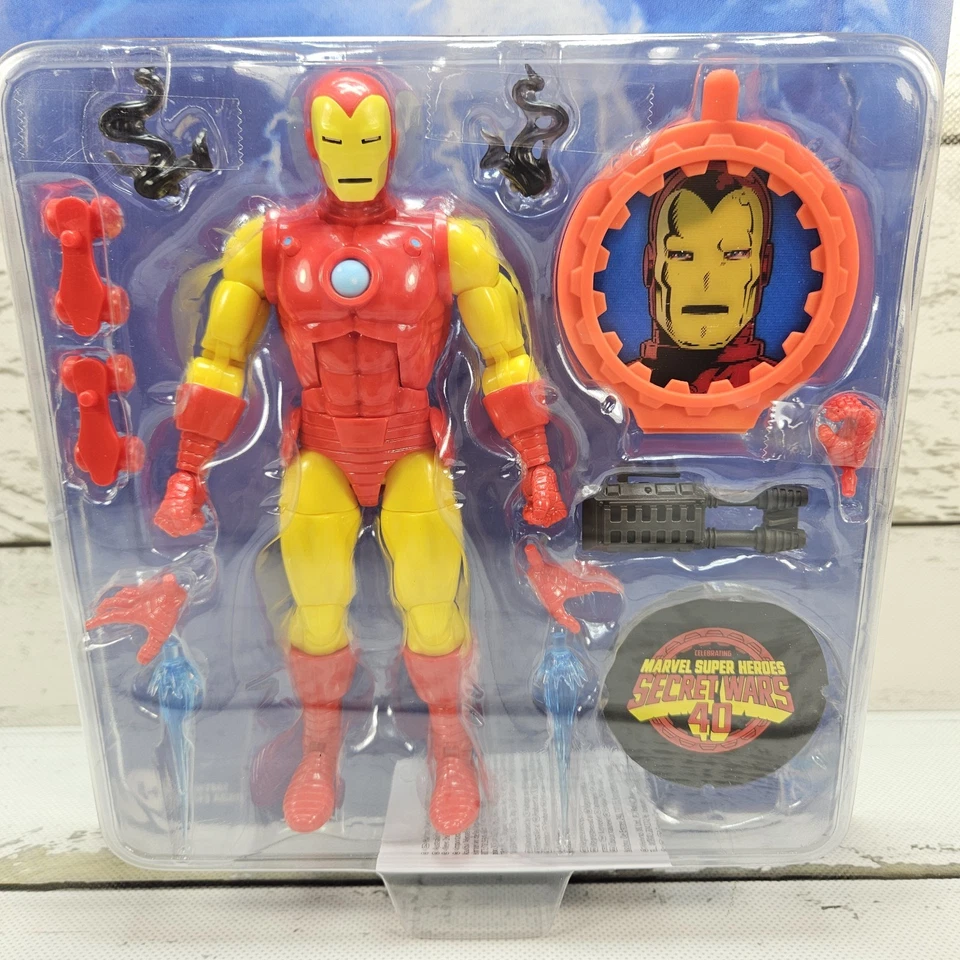 Hasbro Marvel Legends Retro Secret Wars Iron Man 2024 6" Figura Posable Nueva Foto 2 de 4