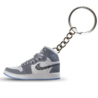 Stylish DIOR AIR Jordan 3D Mini Sneaker Keychain Perfect for Nike and Dior Fans