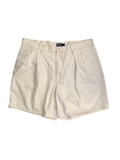 Polo Ralph Lauren Shorts Men  s 40 Tan Khaki Pleated Washed Twill Cotton