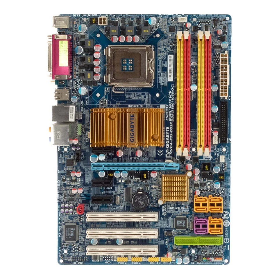 Carte Mère GIGABYTE GA-P35-DS3R REV:1.X SOCKET LGA775 DDR2 PCIe PCI ATX - Photo 2/2