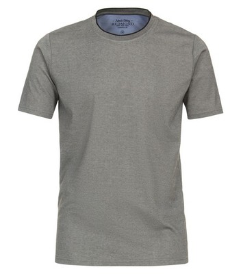 REDMOND Casual Herren T-Shirt Rundhals Regular-Fit Jersey Grau