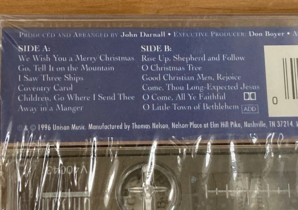 1996 Christmas In The Smoky Mountains  Cassette - New Sealed VTG Holiday Tape - Image 3 of 4